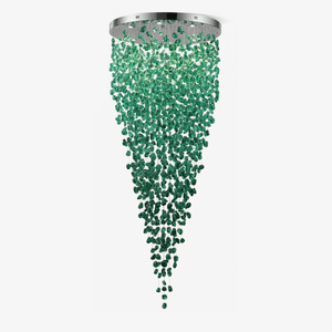 Crystal Stone Crystal Spiral Chandelier