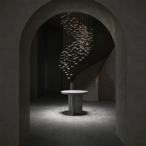 Galaxy Tidal Art Glass Crystal Spiral Chandelier - view 100