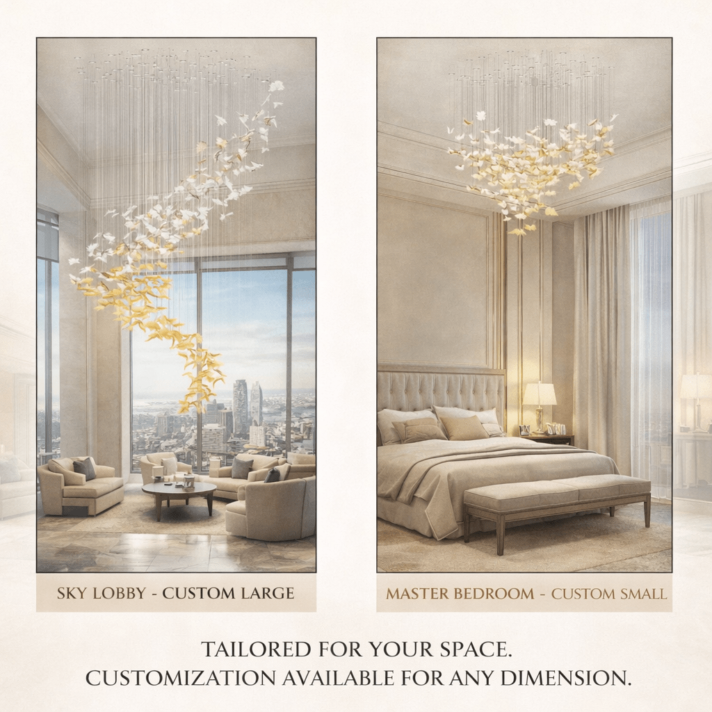 Galaxy Flying Leaves Meteor Shower Crystal Spiral Chandelier - view 31