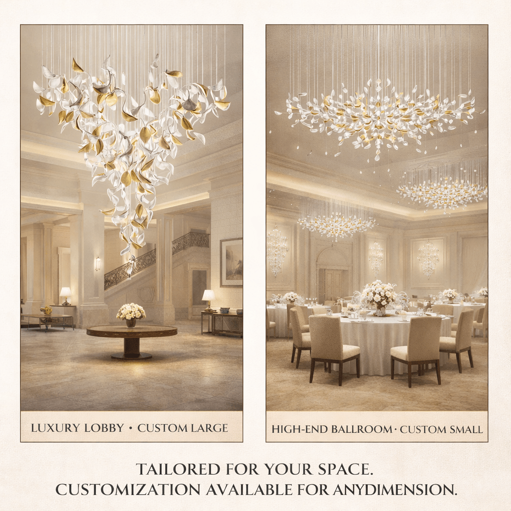 Floating Leaves Meteor Shower Crystal Spiral Chandelier - view 32