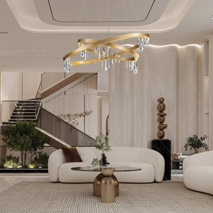 Orbit Crystal Ring Chandelier 31.5" - view 7