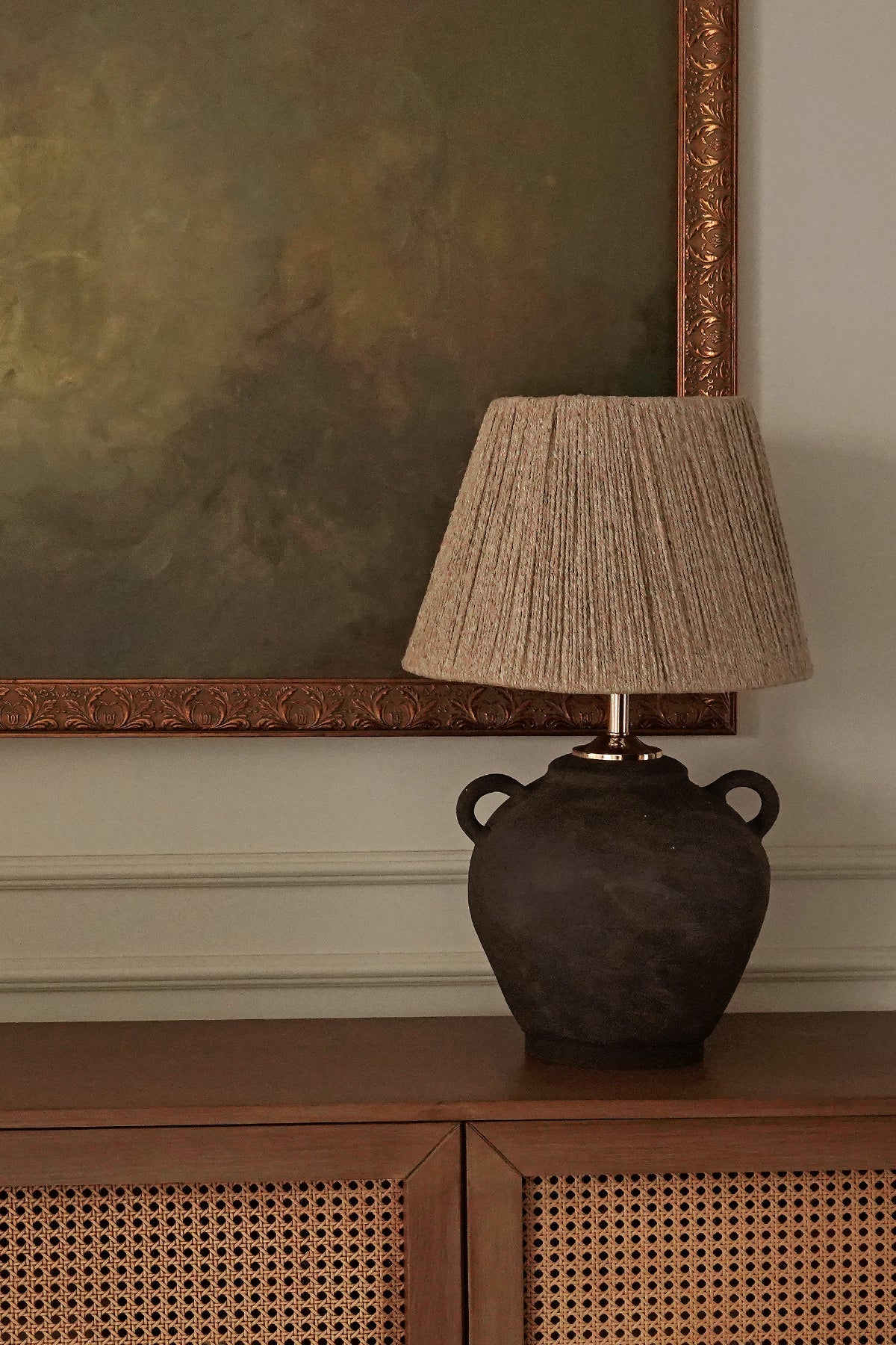 Jute Lampshade Drum - view 2