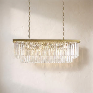 1920s Orion Art Deco Rectangular Chandelier 40"49"59"72"