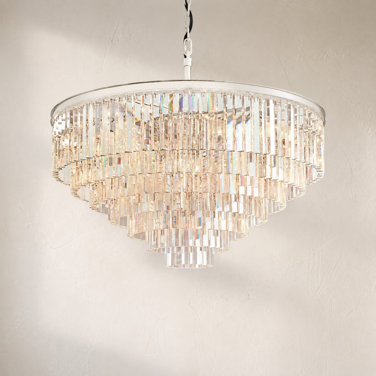 1920s Orion Art Deco Round Chandelier 20"32"44"