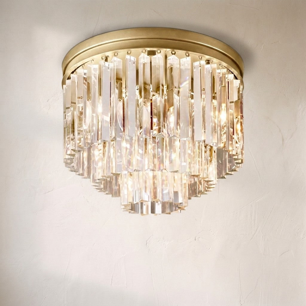 1920s Orion Art Deco Round Flushmount 20", flush mount
