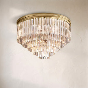 1920s Orion Art Deco Round Flushmount 32", flush mount