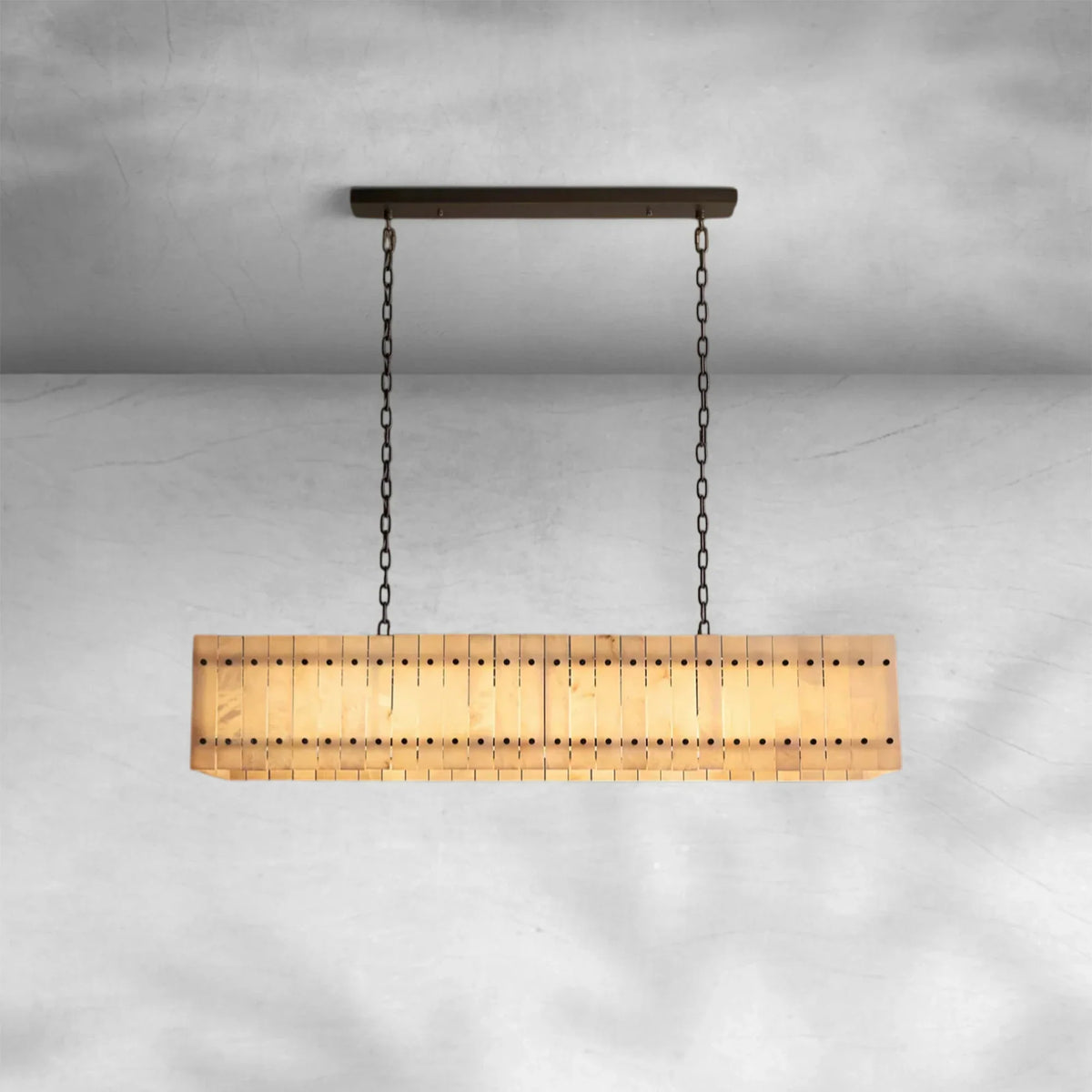 Sienna Marcus Alabaster Linear Chandelier 54''72'' - view 9