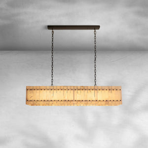 Sienna Marcus Alabaster Linear Chandelier 54''72'' - view 9