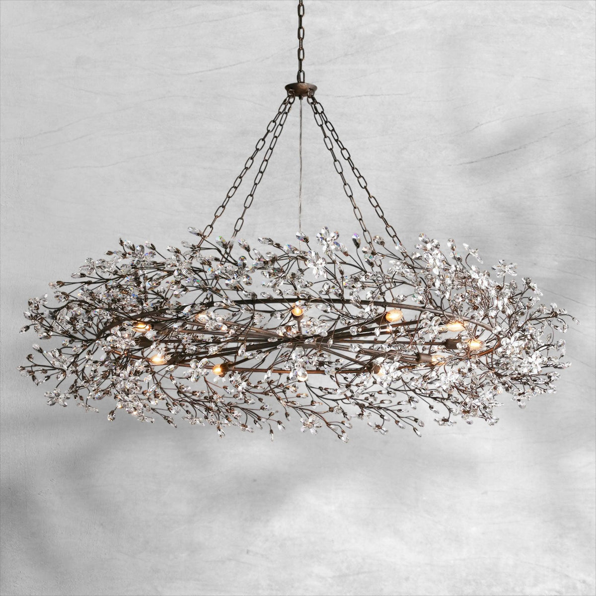 Fiore Crown Chandelier 39" 48" 60" - view 41