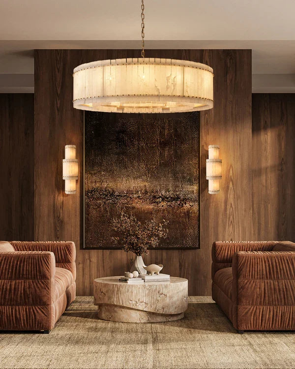 Sienna Marcus Alabaster Round Chandelier - view 21