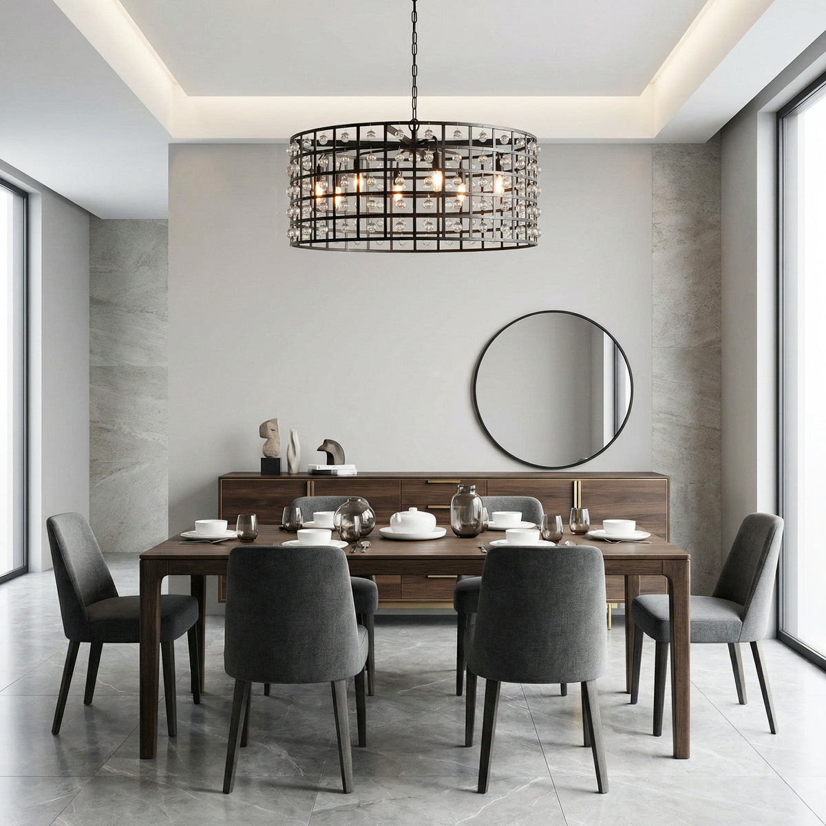 La Cage Round Chandelier 6/8/12 Light - view 3
