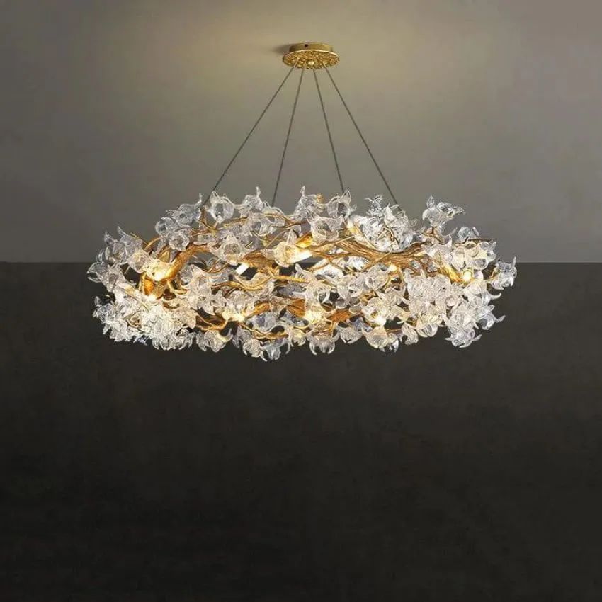Datura Flower Modern Dining Branch Chandelier - view 4