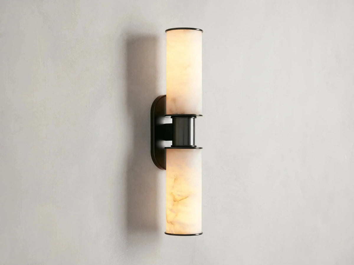 Harlin 2-Light Wall Sconce in Alabaster - view 9