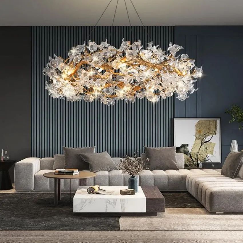 Datura Flower Modern Dining Branch Chandelier - view 3
