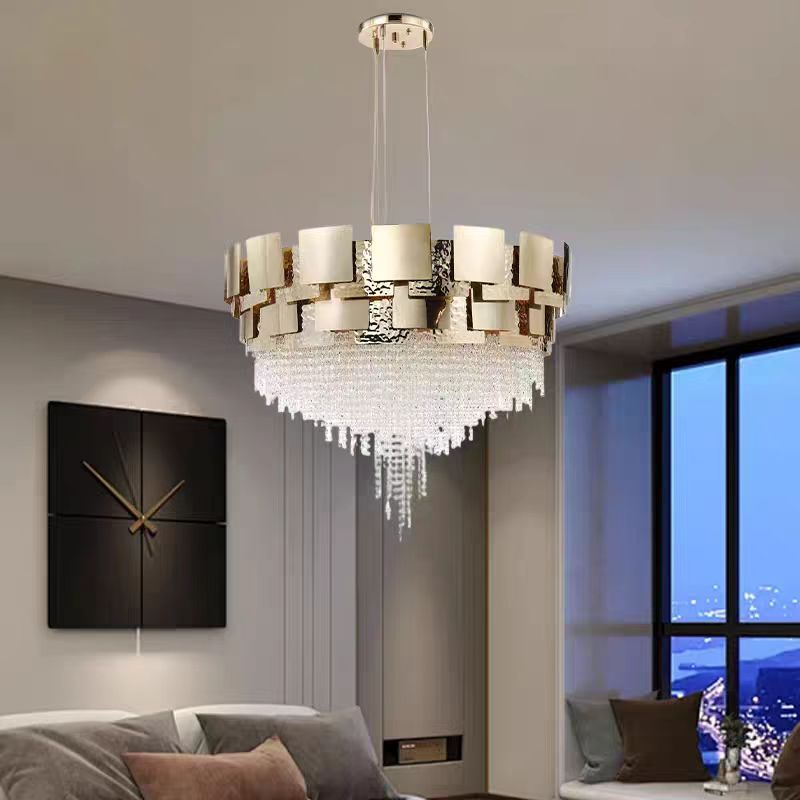Amadeo Round Crystal Bead Chandelier, K9 crystal - view 2