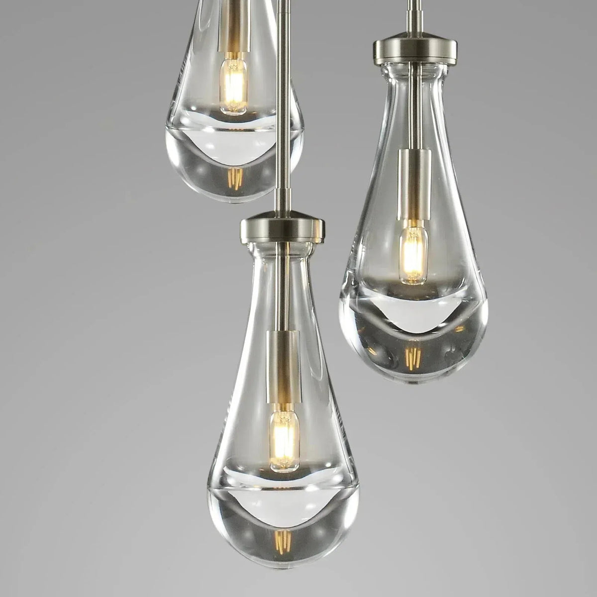 Raindrop Round Chandelier 5 Lights 14"D - view 14