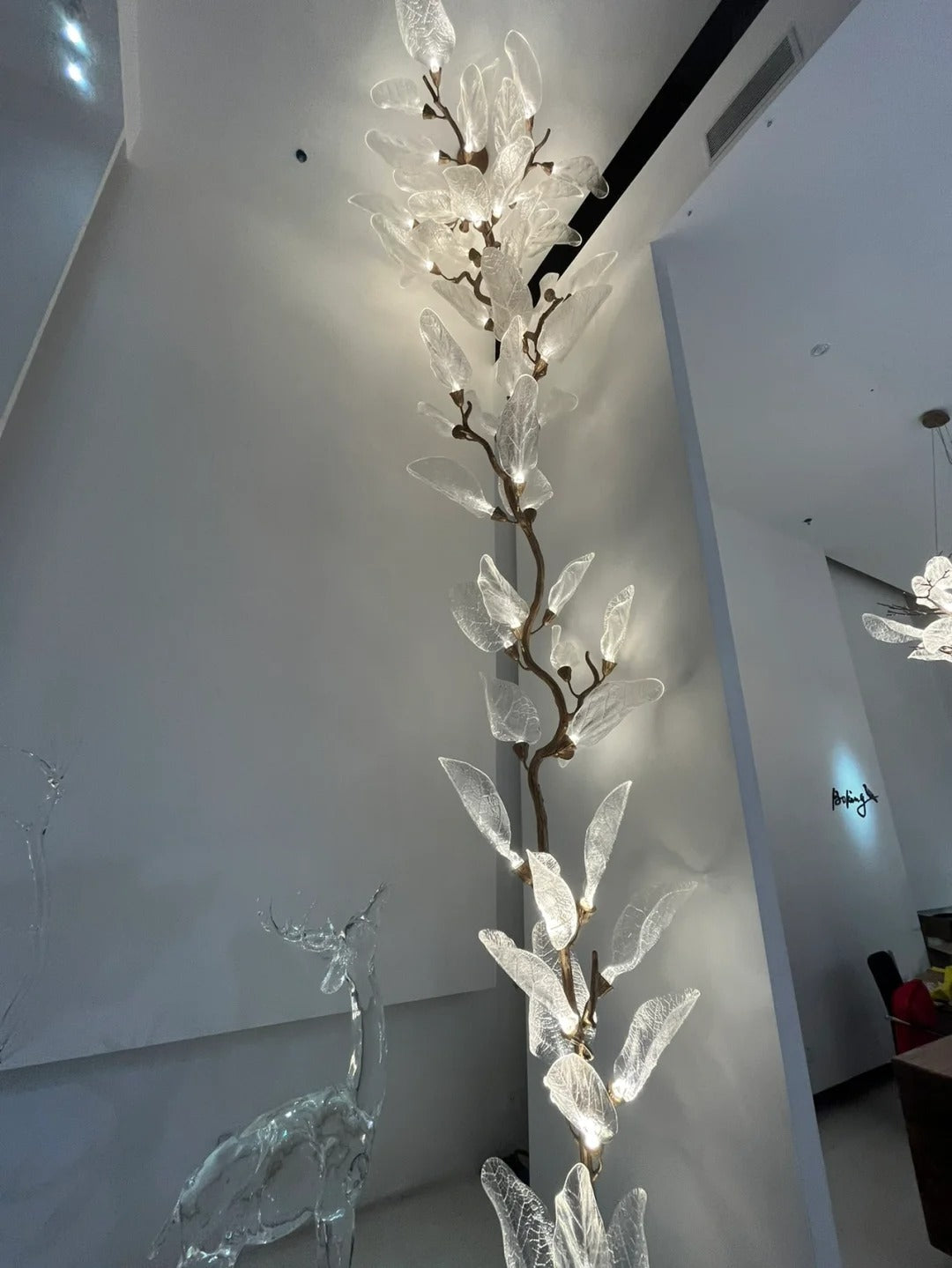 Creative Bionic Resin Leaves Chandelier for Living Room/Dining Room/Staircase - view 22