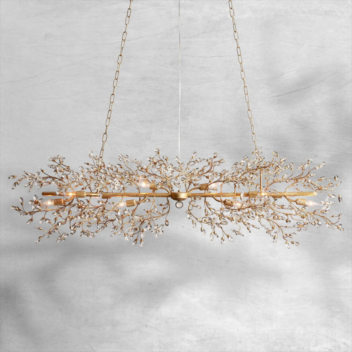 Fiore Linear Chandelier 43"51"68" - view 36