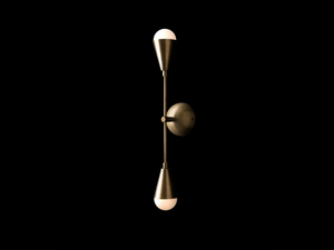 TRIAD 02 SCONCE H24.75” x W3.5” x D5.25”, porcelain wall sconce - view 3