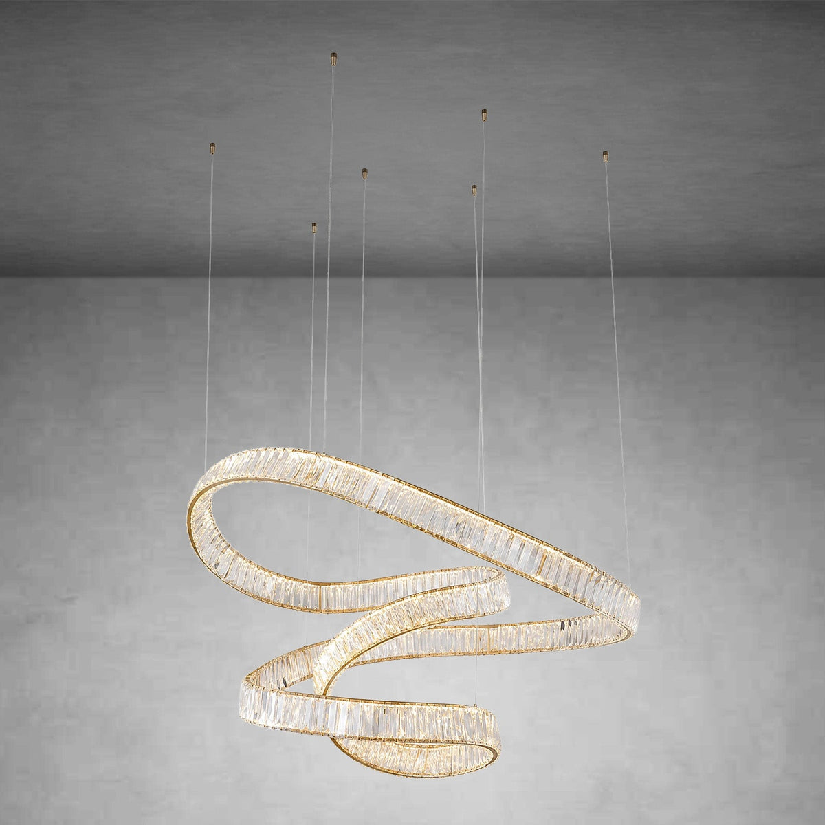 LED Rod Chandelier - view 2