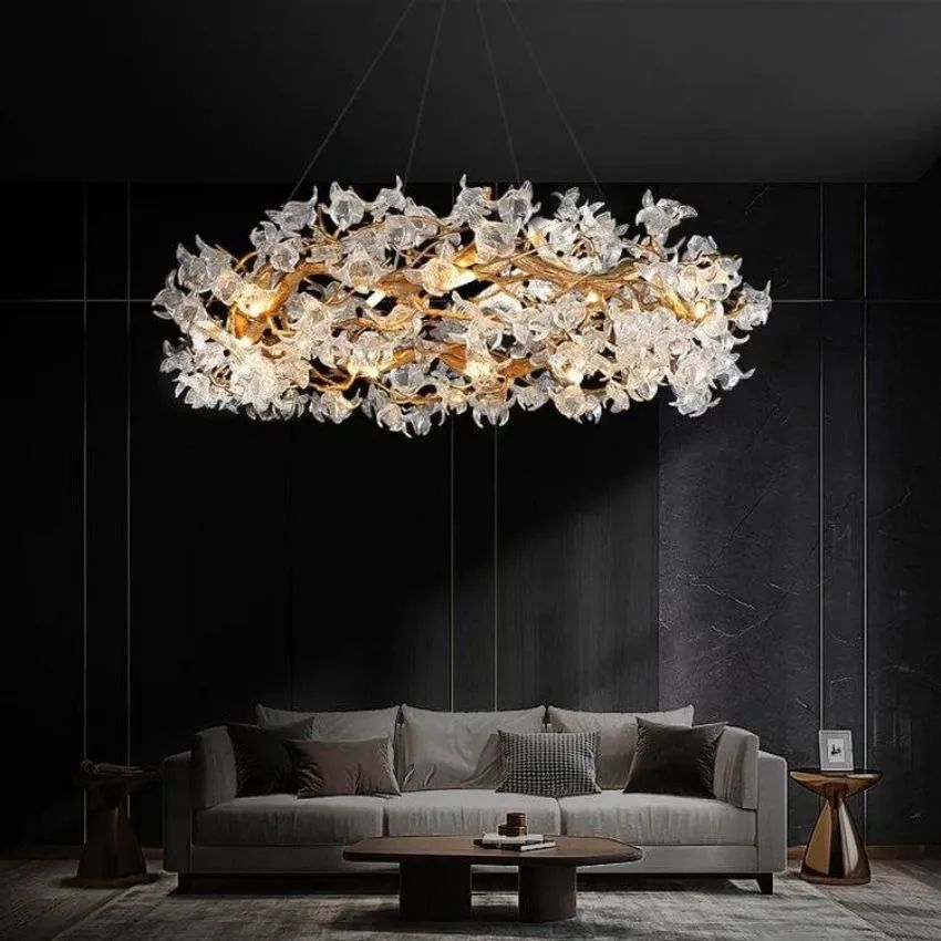 Datura Flower Modern Dining Branch Chandelier - view 6