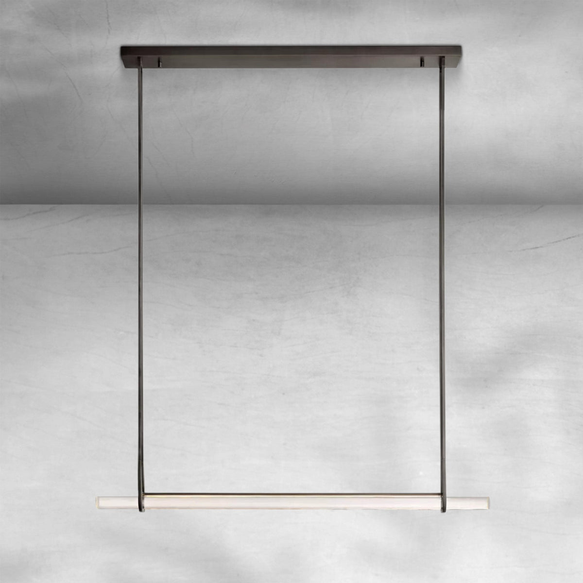 Aureon Crystal Single Bar Linear Chandelier - view 2