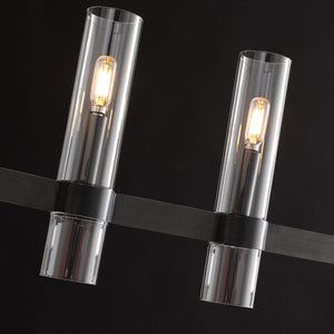 Ravion Linear Chandelier 59", solid brass - view 6