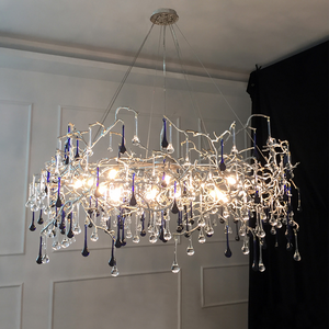Avis Crystal Raindrop Branch Chandelier