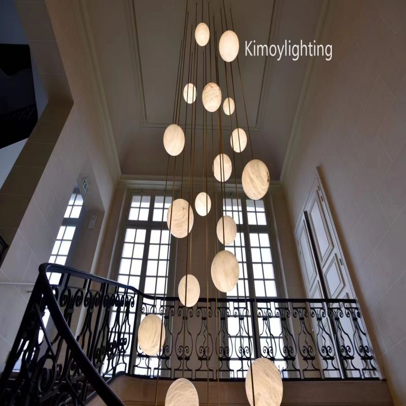 Share Alabaster Global Wavy Chandelier - view 3