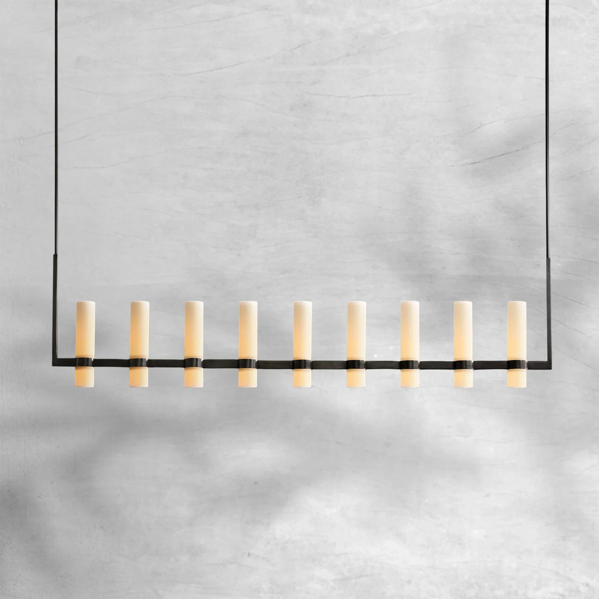 Ravion Linear Milk Glass Chandelier - view 9