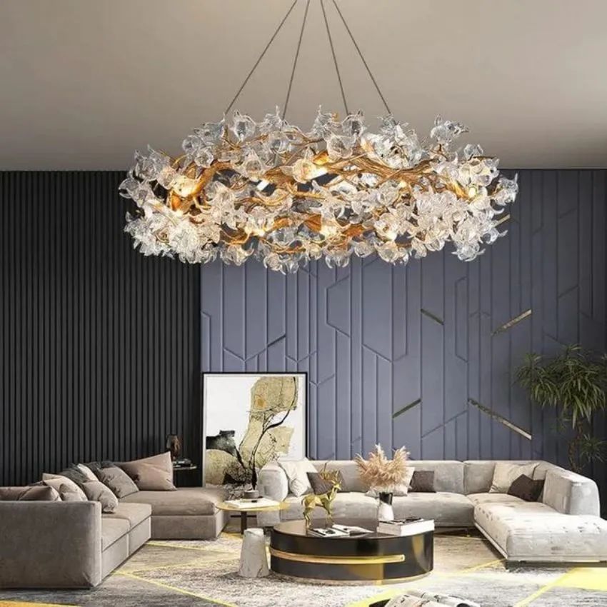 Datura Flower Modern Dining Branch Chandelier - view 2