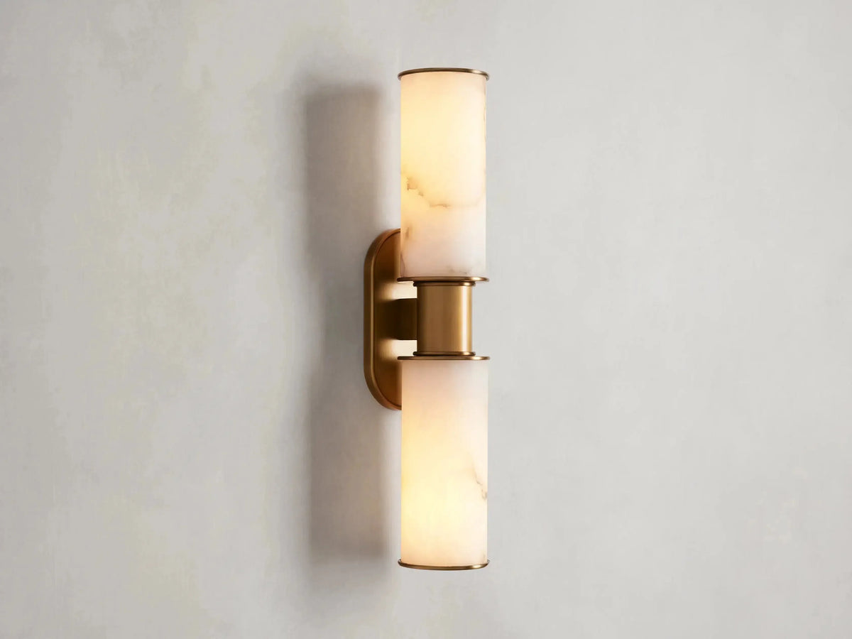Harlin 2-Light Wall Sconce in Alabaster - view 5