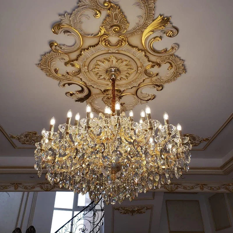 Allumage Extra Wide Classic Crystal Chandelier, K9 crystal