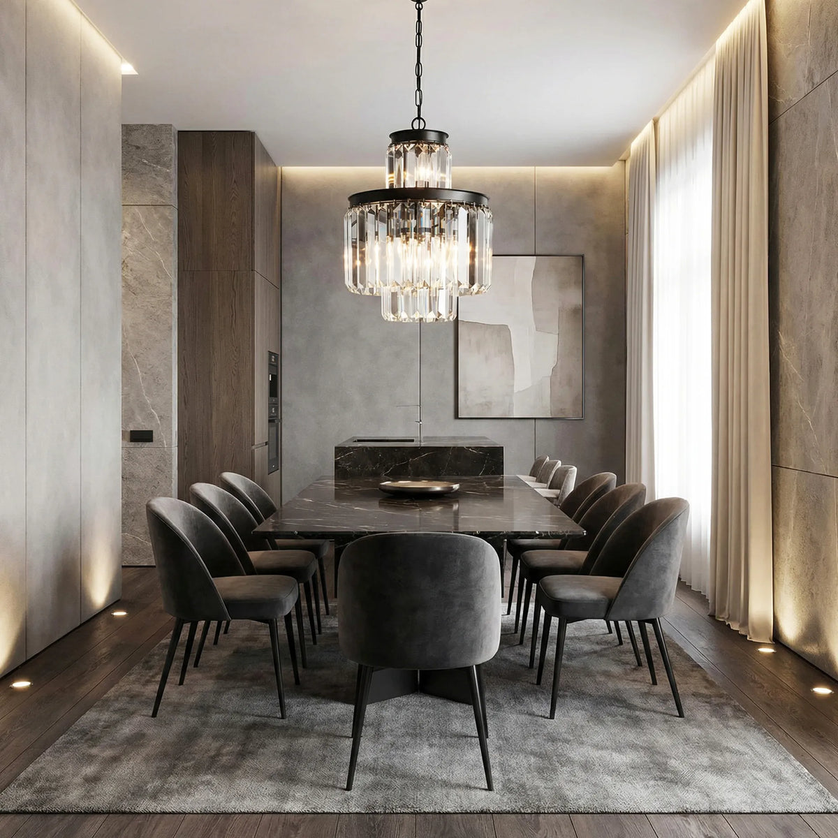 Leyland 6 Light Chandelier - view 3