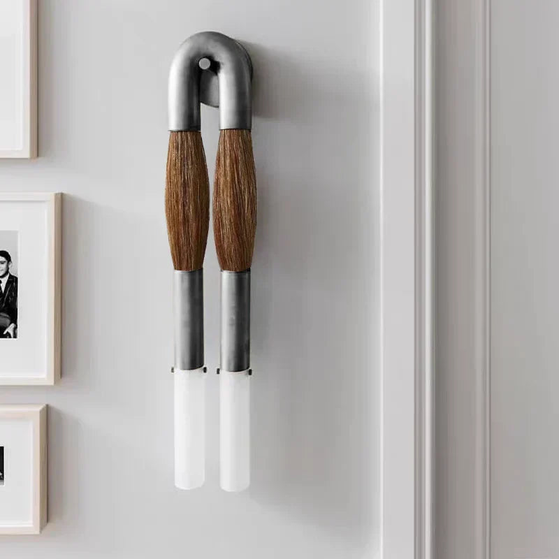 Double Head Antonia Horsehair Sconce, glass wall sconce - view 10