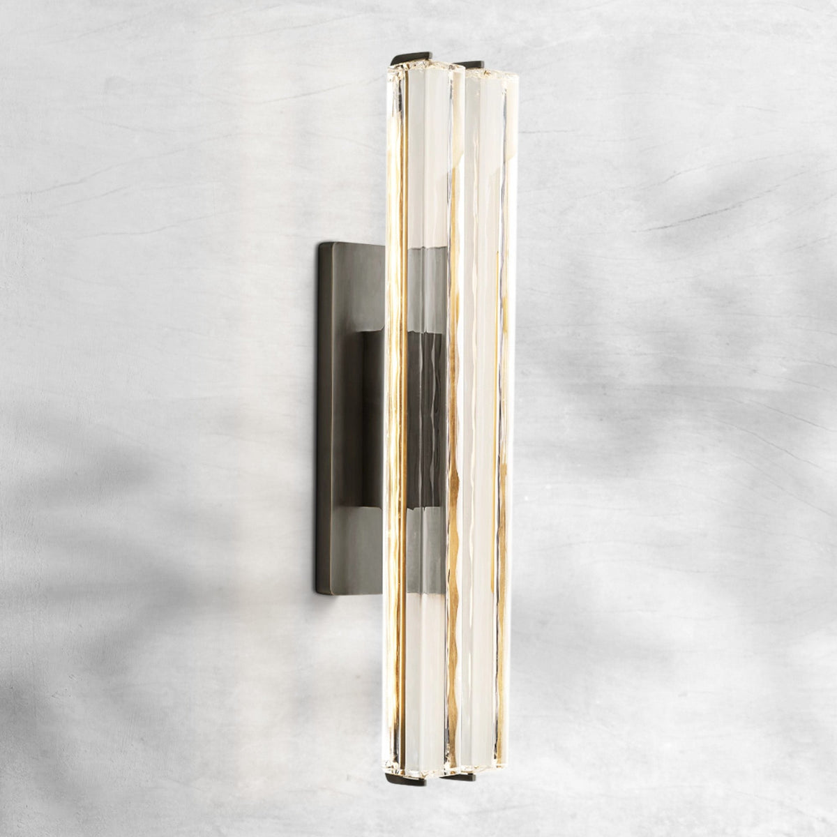 Aureon Crystal Double Sconce, wall sconce - view 2