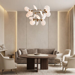 Lyla 2-Tiered Halo Chandelier, two-tier