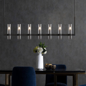 Ravion Linear Chandelier 59", solid brass - view 8