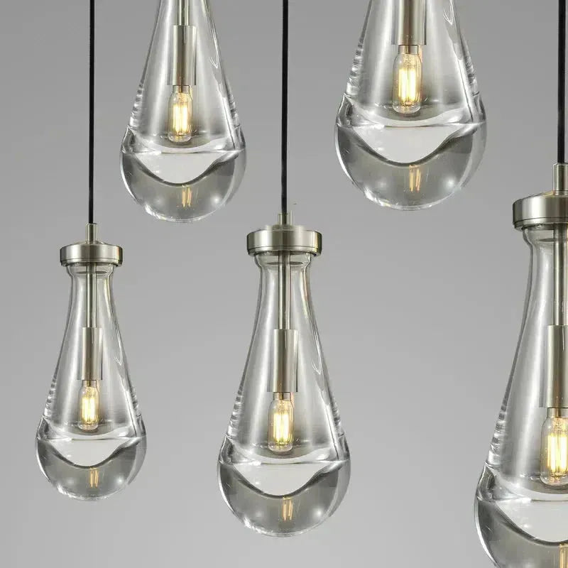 Raindrop Round Chandelier 5 Lights 14"D - view 13