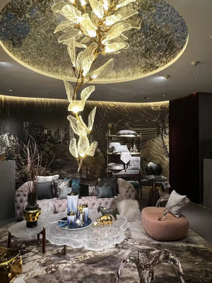 Creative Bionic Resin Leaves Chandelier for Living Room/Dining Room/Staircase - view 23