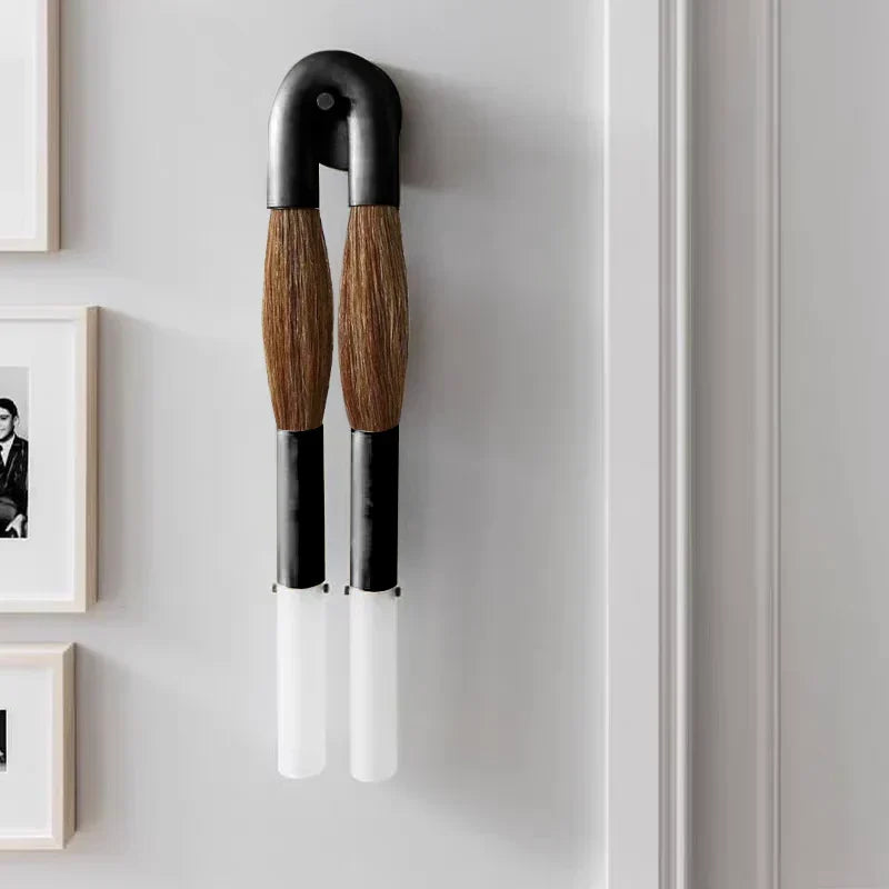 Double Head Antonia Horsehair Sconce, glass wall sconce - view 11