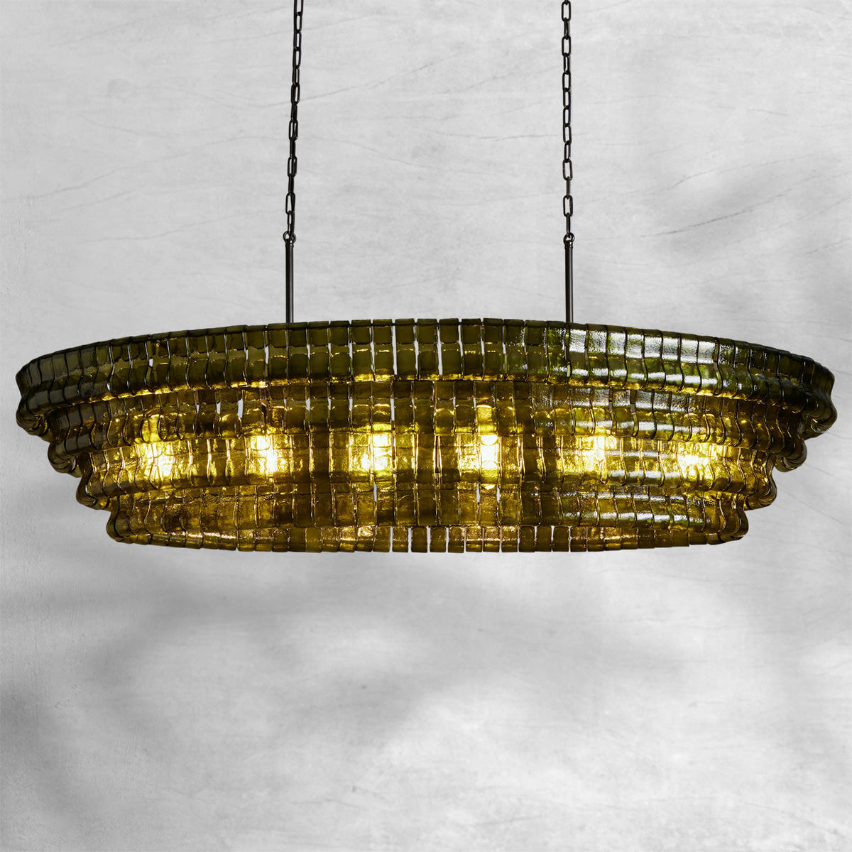 Glacien Oval Chandelier 54"W/65"W - view 39