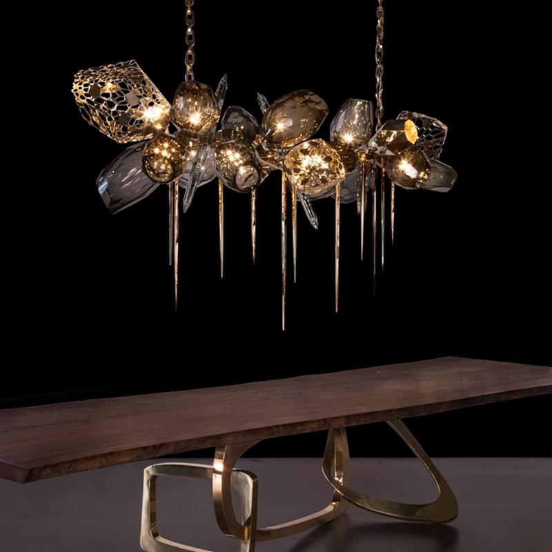 Modern Wine Glass Shape Chandelier Italian Light Luxury Light Fixture for Dining Room/Living Room - view 21