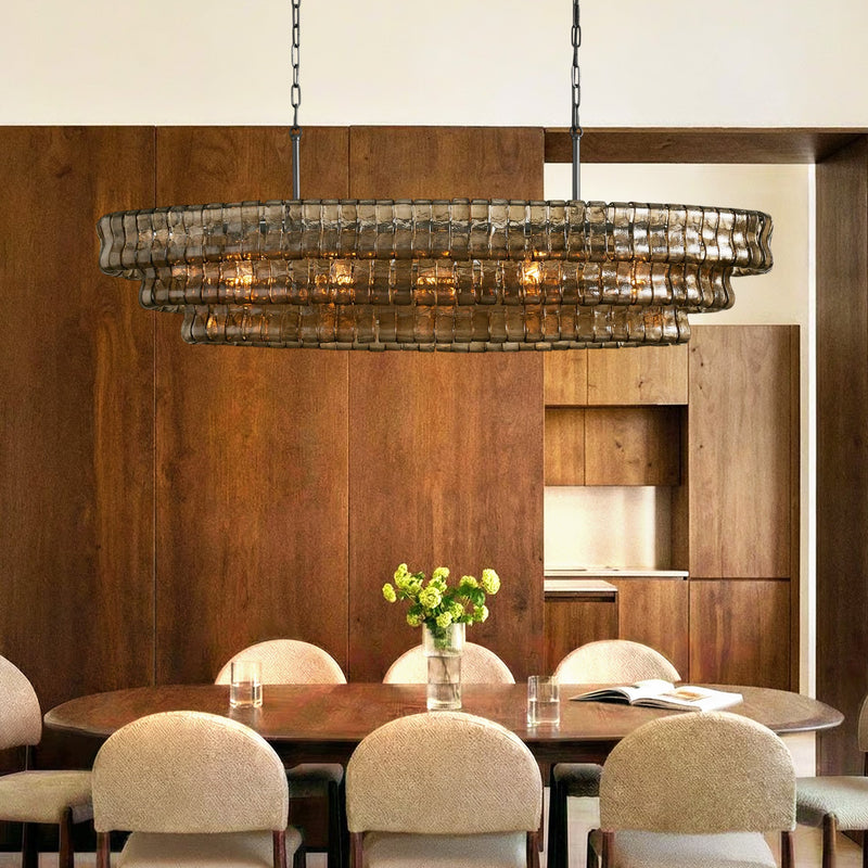 Glacien Oval Chandelier 54 inW/65 inW - view 2