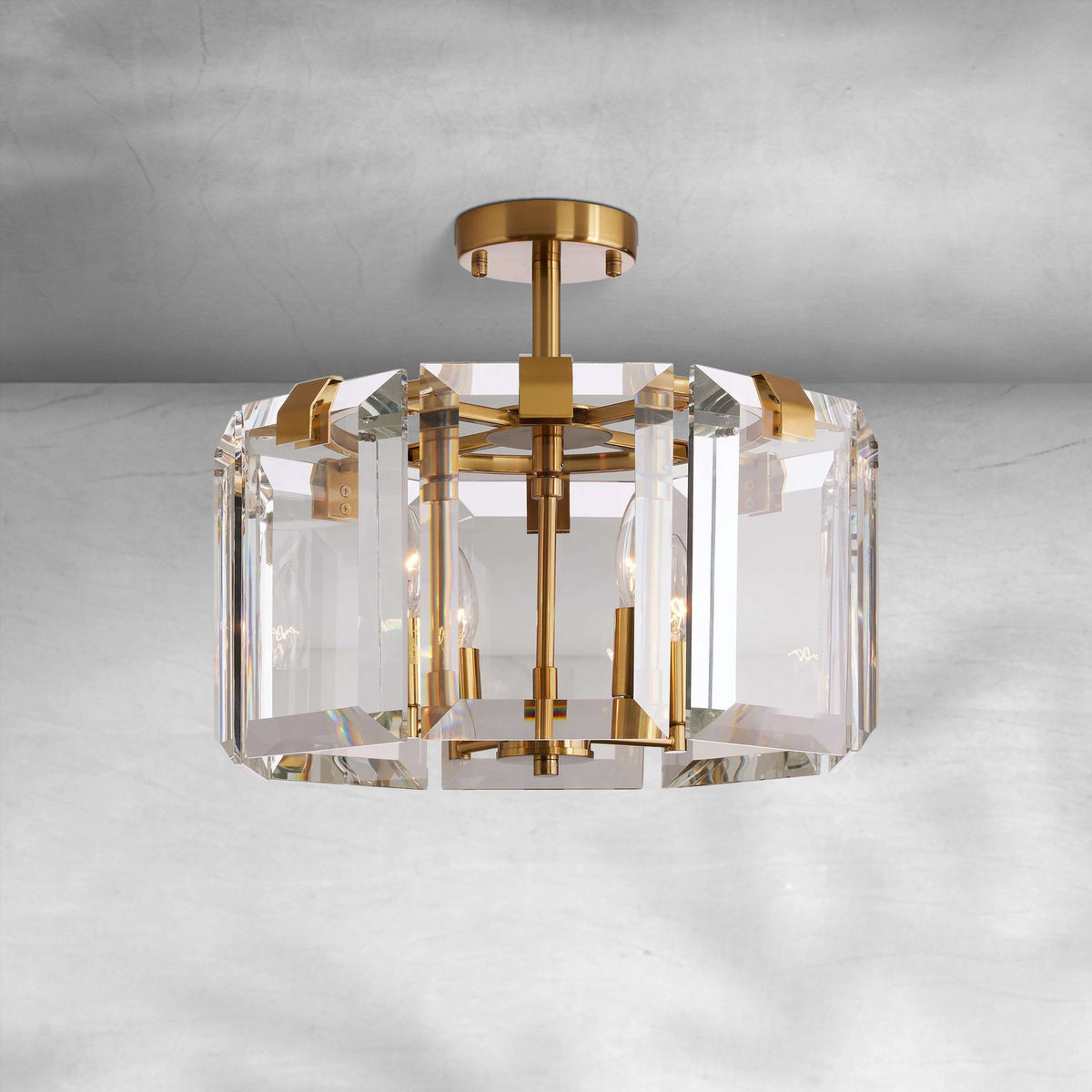 Amaya 4-Light Flushmount, flush mount