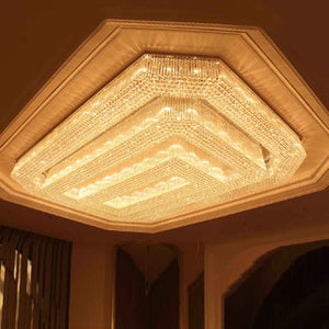 Large banquet hall chandelier, K9 crystal
