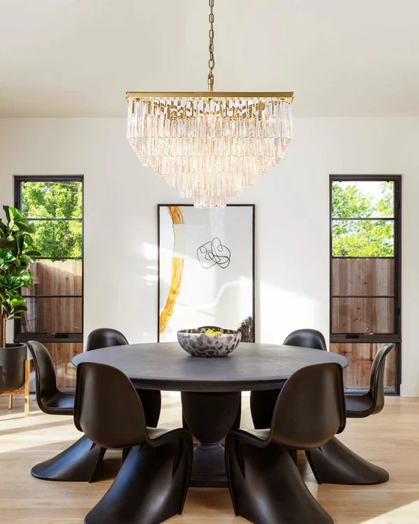 1920s Orion Art Deco Square Chandelier 34 in - view 4