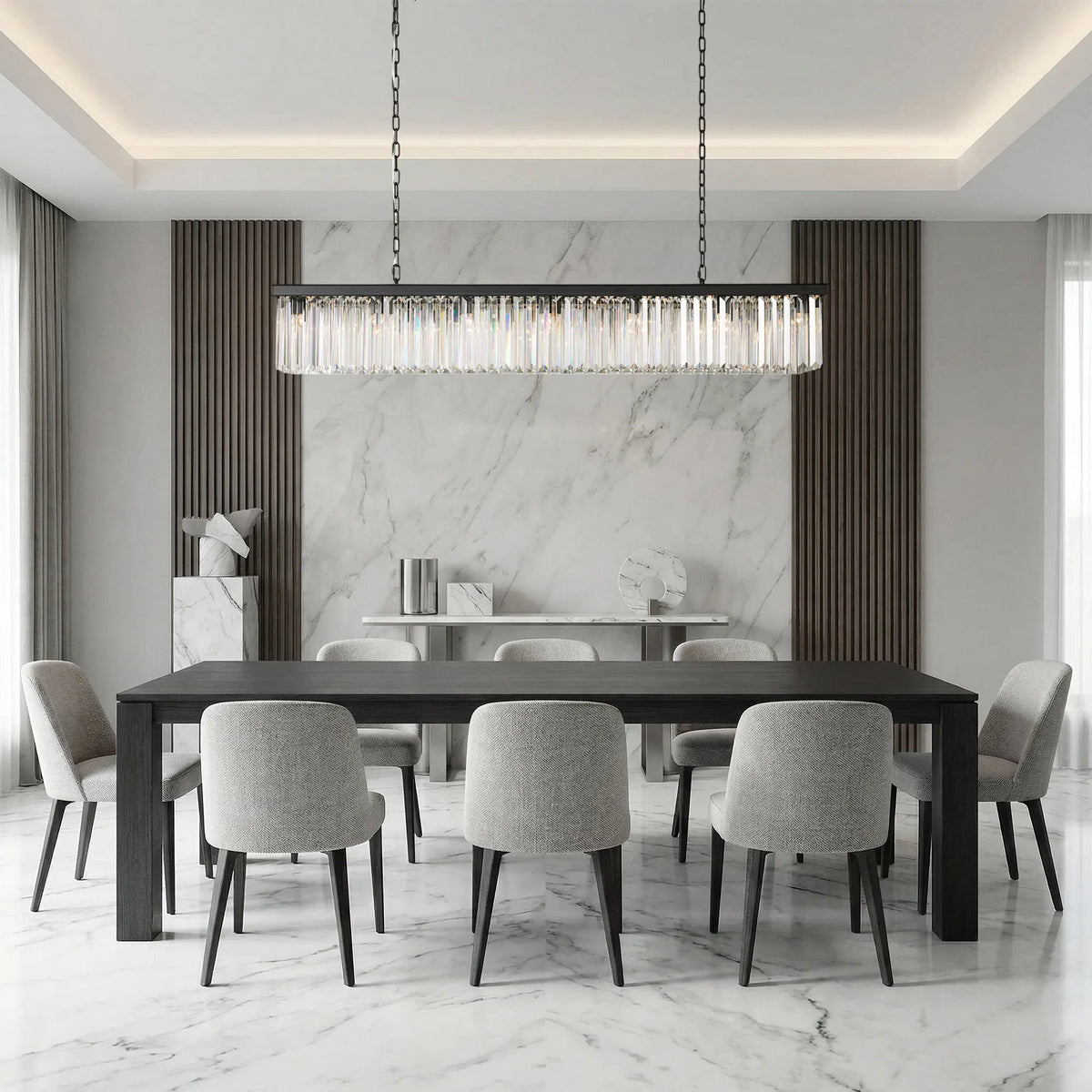 Leyland Rectangular Chandelier 60''72'' - view 3