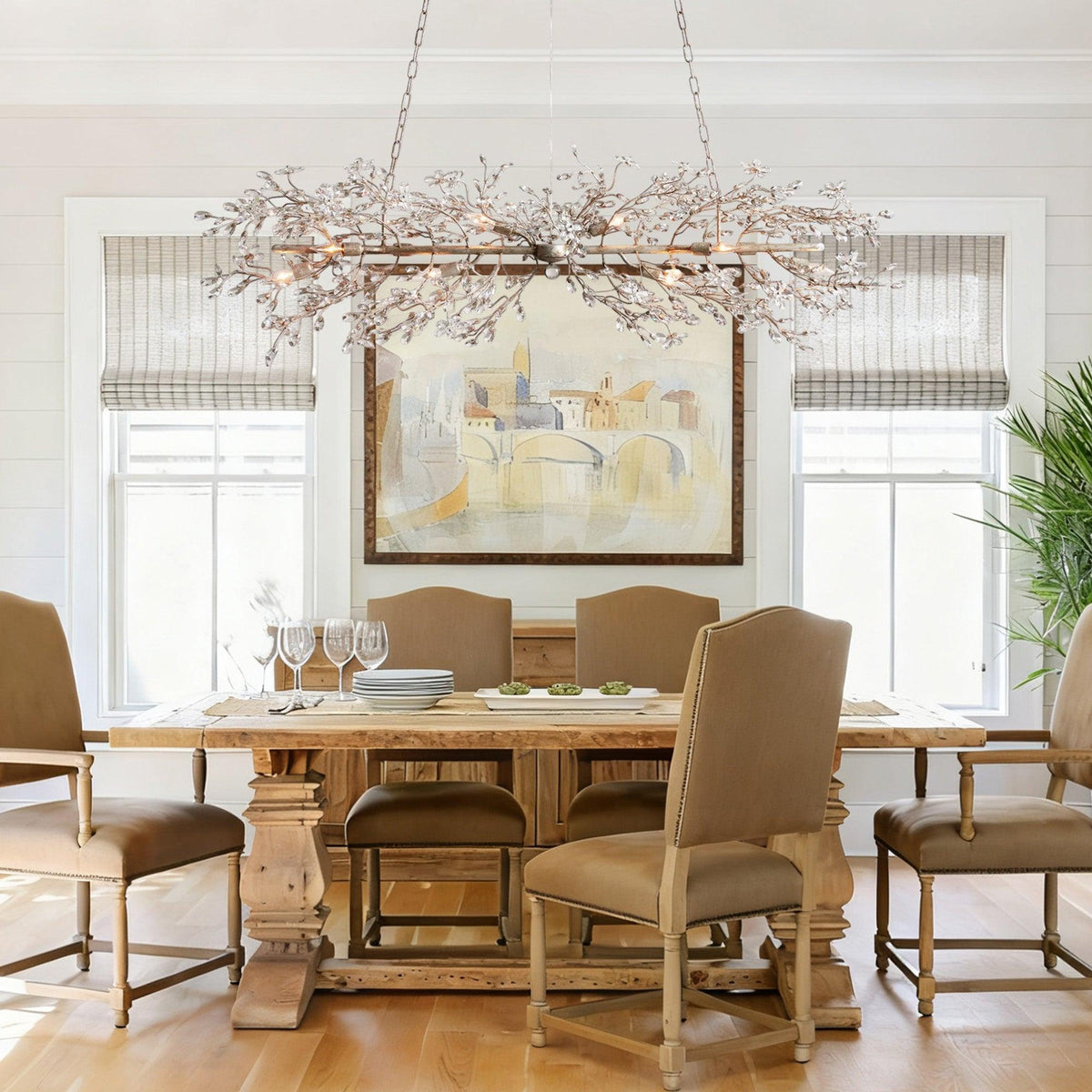 Fiore Linear Chandelier 43"51"68" - view 4