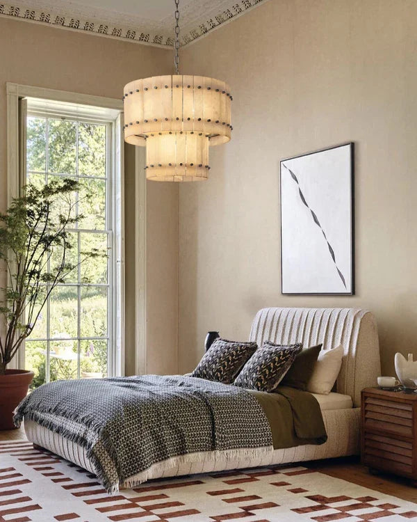 Sienna Marcus Alabaster Round Tiered Chandelier - view 21